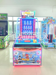 Playfun  Clown Frenzy  Hit clown ball throw redemption ticket out game machine  coin operated   lottery machine