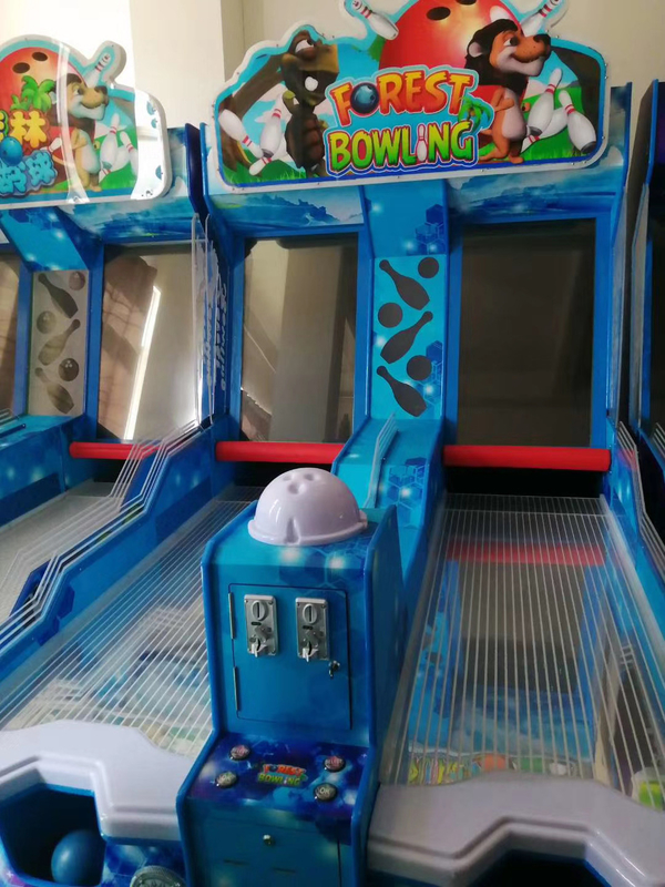 1 or 2 players Forest jungle kiddie  bowling machine ticket parent-kids arcade game redemption room area family fun cen