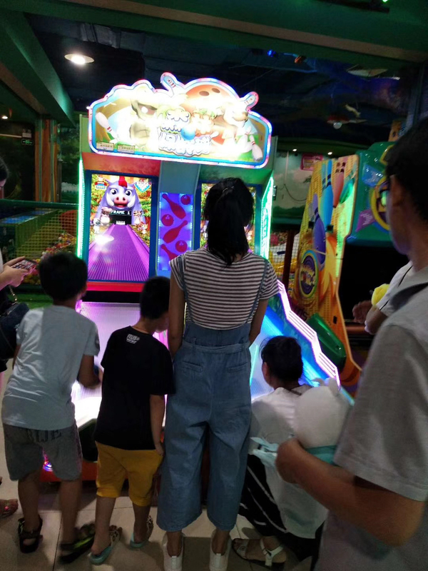 1 or 2 players Forest jungle kiddie  bowling machine ticket parent-kids arcade game redemption room area family fun cen