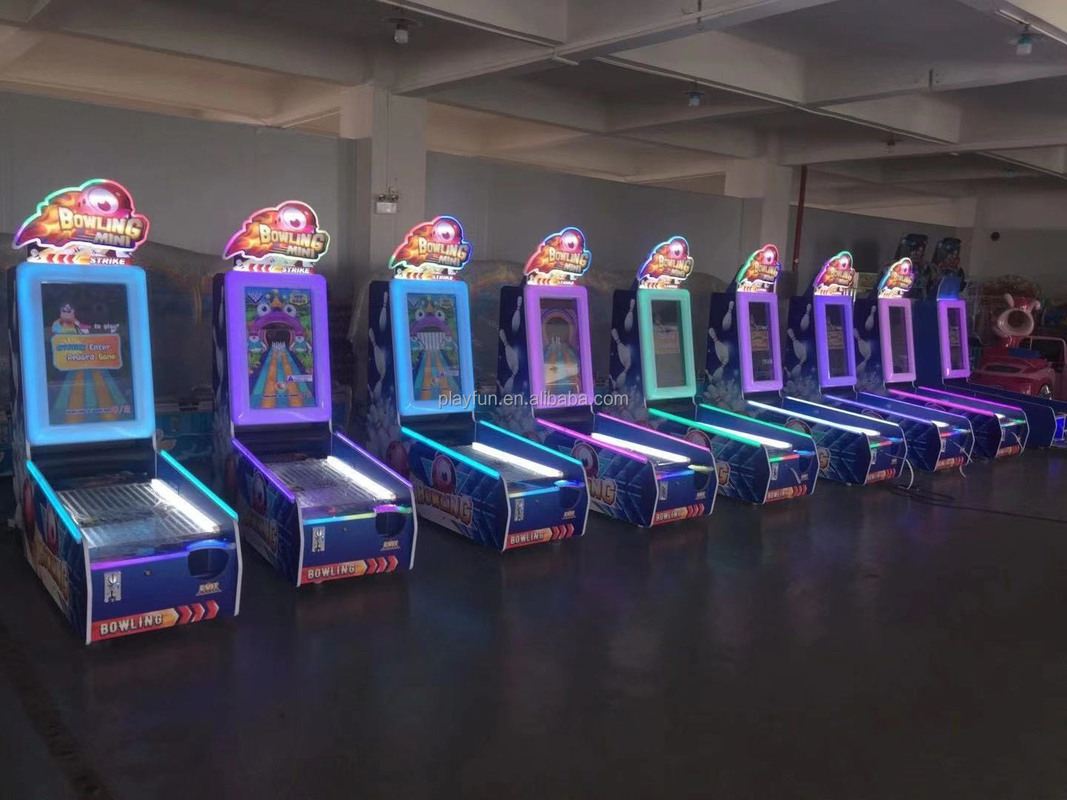 Coin operated game machine mini bowling kiddie machine ticket redemption indoor mini bowling game machine