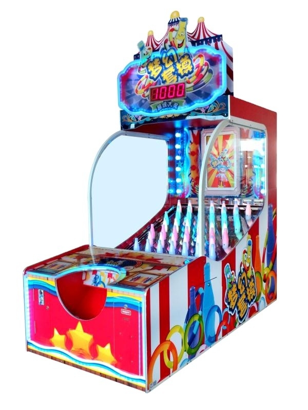 Hot sale china manufacturer Light-up Ring  Toss  bottle coin-op  arcade tickets redemption lottery carnival game
