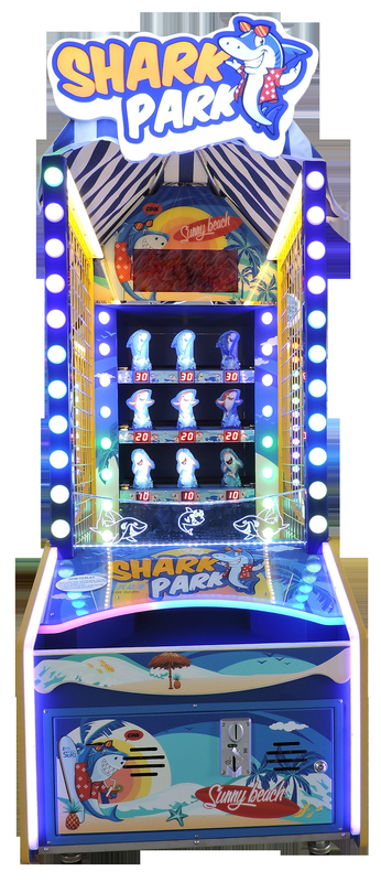 Coin Token best profitable betriebene Erlösung Ballwurf Arcade-Spielmaschine Shark Park Erlösung Ticket Lotterie Spiel ma