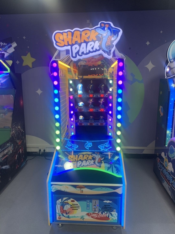 Coin Token best profitable betriebene Erlösung Ballwurf Arcade-Spielmaschine Shark Park Erlösung Ticket Lotterie Spiel ma