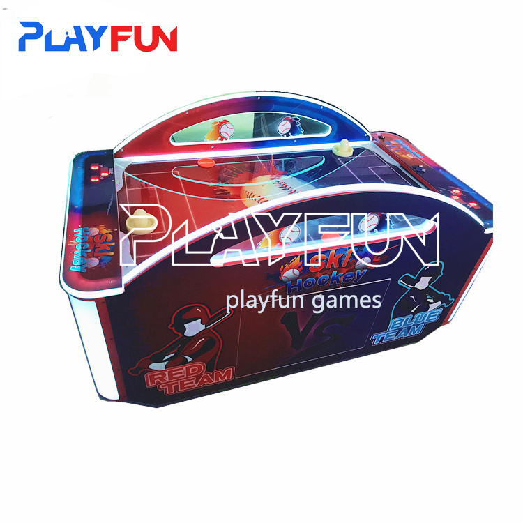 Indoor amusement park games Coin operated 2 players kids mini air hockey arcade game machine Dolphin Air hockey