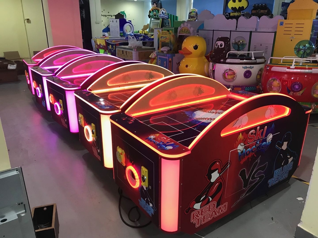 Indoor amusement park games Coin operated 2 players kids mini air hockey arcade game machine Dolphin Air hockey