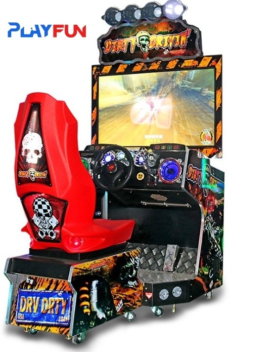 3D Video Coin Operated Dirty Driving Car Racing Arcade Game Machine For Game Center