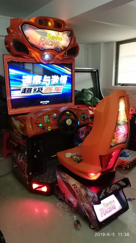 PlayFun Arcade Fast Furious Rennwagen Münze Betriebenes Spielgerät Fahrsimulator Maschine