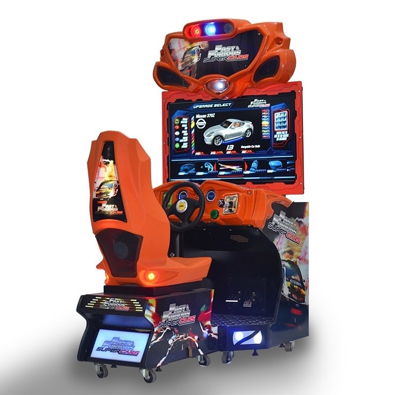 PlayFun Arcade Fast Furious Rennwagen Münze Betriebenes Spielgerät Fahrsimulator Maschine