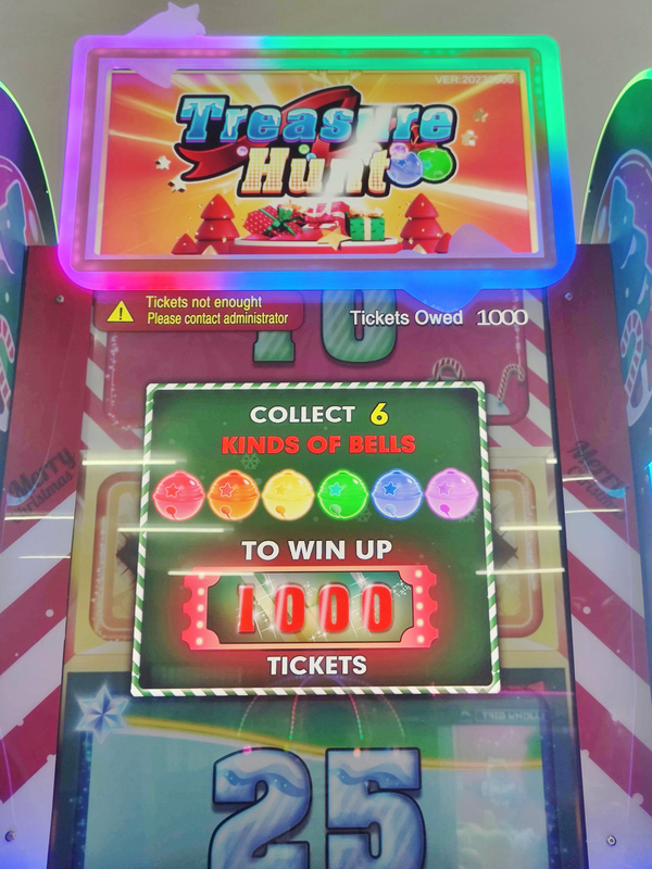 Playfun Arcade Münzbetriebenes Spiel Schatzsuche Crack Cube Erlösung Lotterie Tickets Spiele Maschine