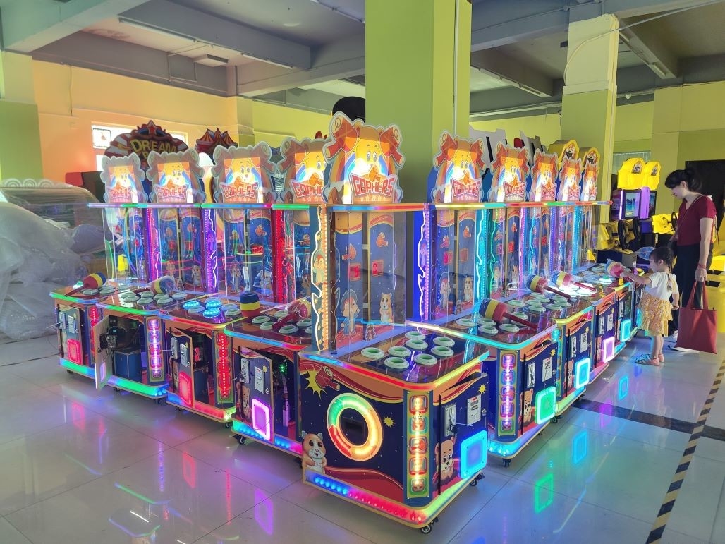 PlayFun Kids Münzbetriebene Erlösung Arcade-Spiel Kleine Hammer Schlagmaschine für Kinder