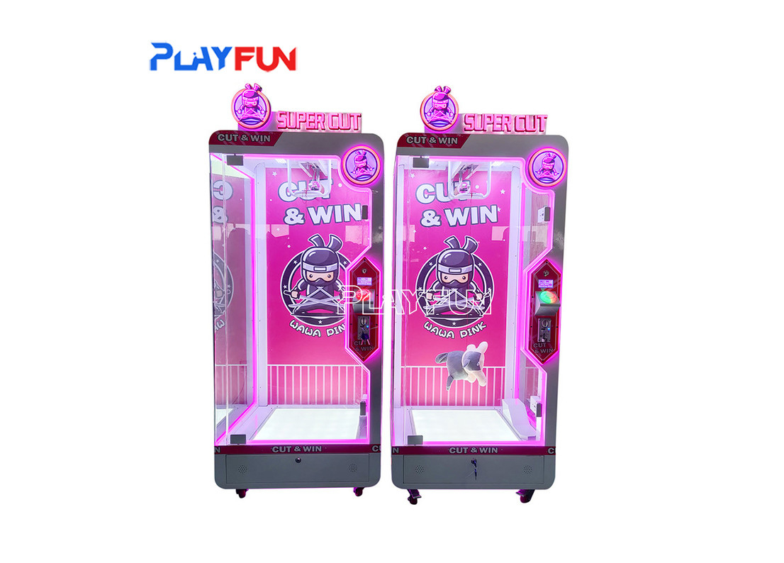 Playfun Ninja Cut prize arcade game machine Coin Operated Scissors Game Gift Machine