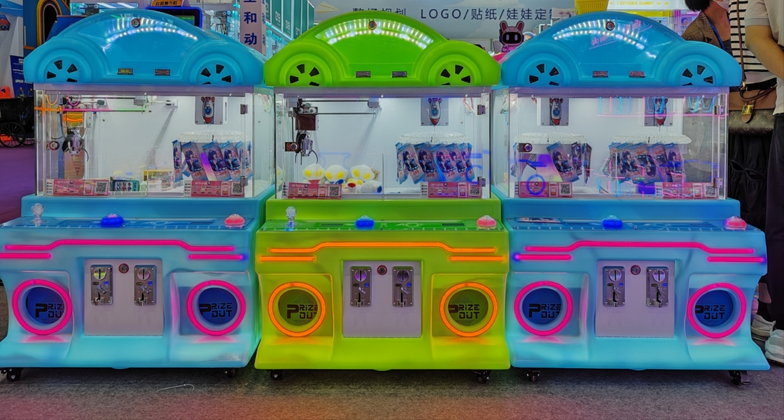 Amusement Park Coin Operated Game Small Toy Mini Claw Clip Clamp Prize Gift Vending Arcade Machine