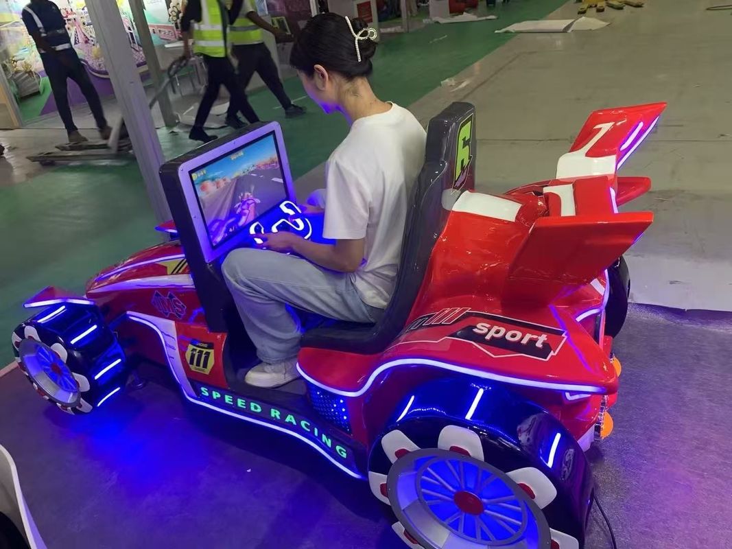 Kiddie ride indoor amusement 3D speed car racing wcoin operated arcade game machine