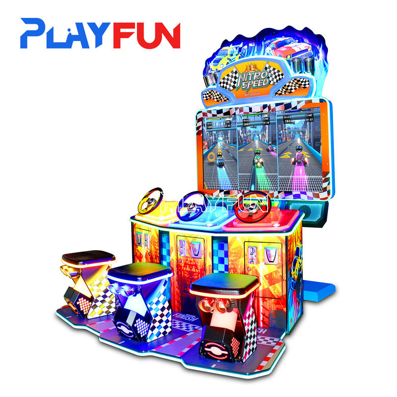 New Design Nitro Speed Coin-Operated Indoor Game Amusement Racing Game Machine Video Game Equipment with 4 Seat