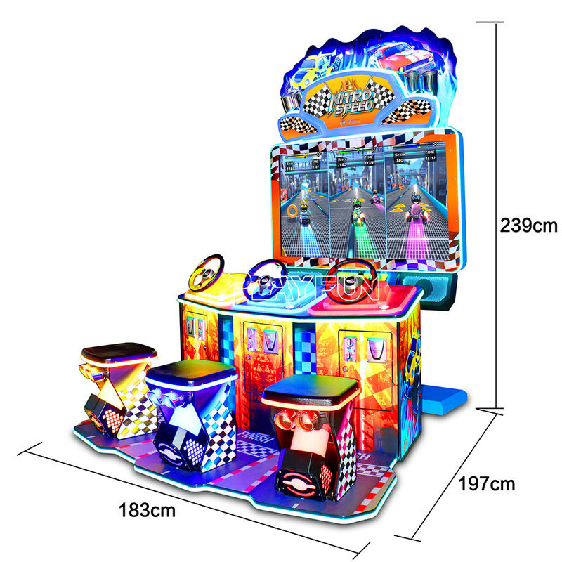 New Design Nitro Speed Coin-Operated Indoor Game Amusement Racing Game Machine Video Game Equipment with 4 Seat
