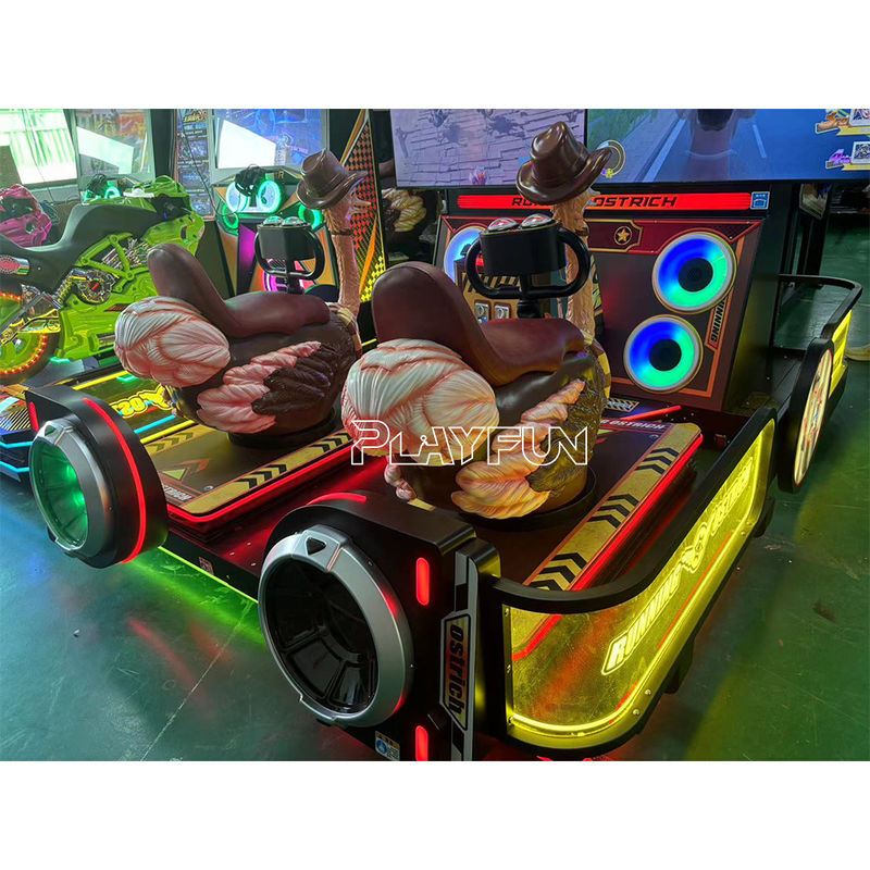 2024 New Indoor Coin Operated Running Ostrich DX Moto Simulator 2 Player Motorbike Racing Game Machine