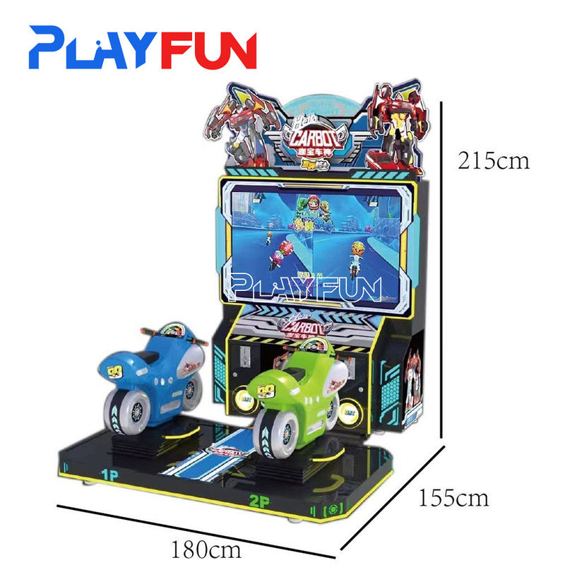 Playfun High Definition Large Scale Video Game Coin Operated Moto Racing Game Machine Simulator Equipment for Shopping Mall