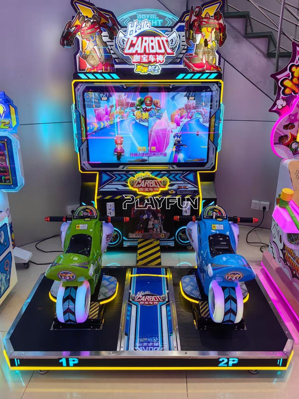 Playfun High Definition Large Scale Video Game Coin Operated Moto Racing Game Machine Simulator Equipment for Shopping Mall