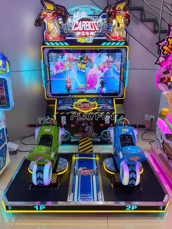 Playfun High Definition Large Scale Video Game Coin Operated Moto Racing Game Machine Simulator Equipment for Shopping Mall