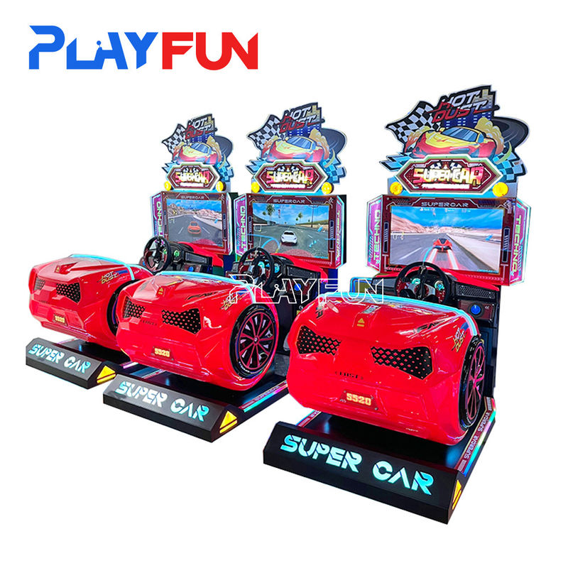 Playfun Super Car  Indoor Coin Operated Kids Car Race Game Racing Sport Arcade Car Video Game Machine for Selling