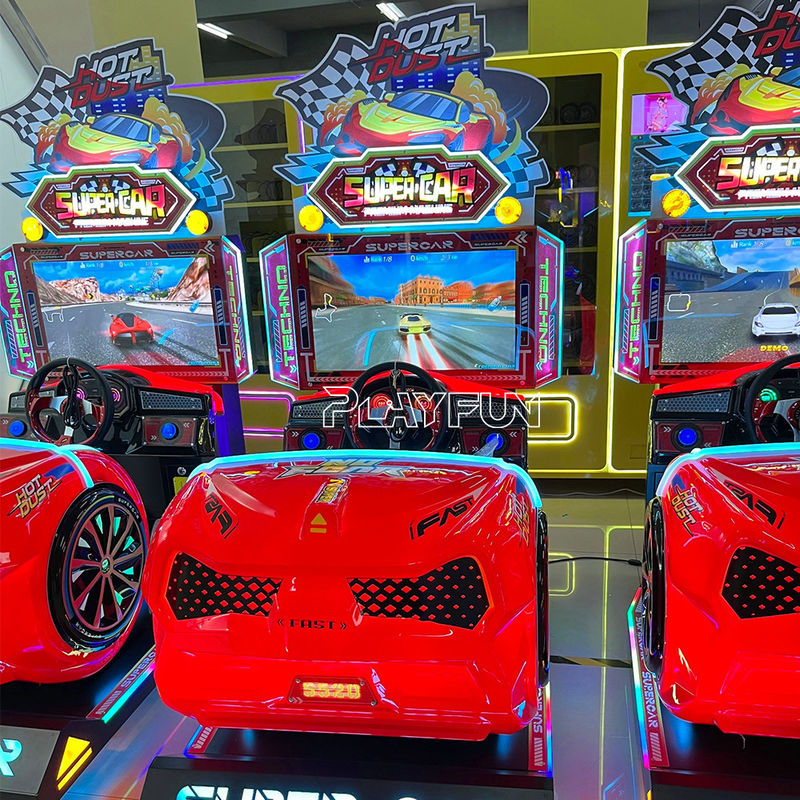 Playfun Super Car  Indoor Coin Operated Kids Car Race Game Racing Sport Arcade Car Video Game Machine for Selling
