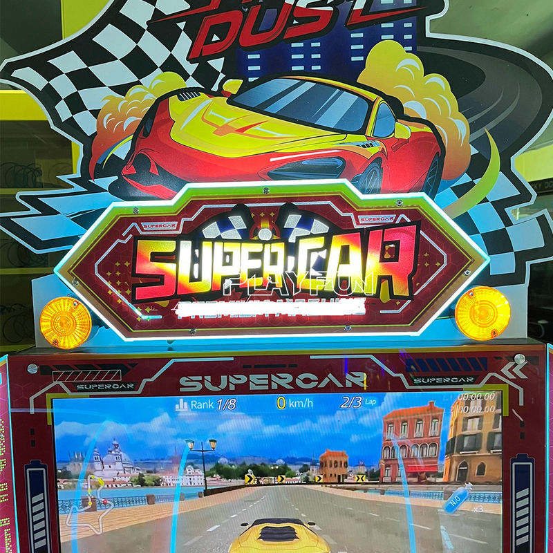 Playfun Super Car  Indoor Coin Operated Kids Car Race Game Racing Sport Arcade Car Video Game Machine for Selling