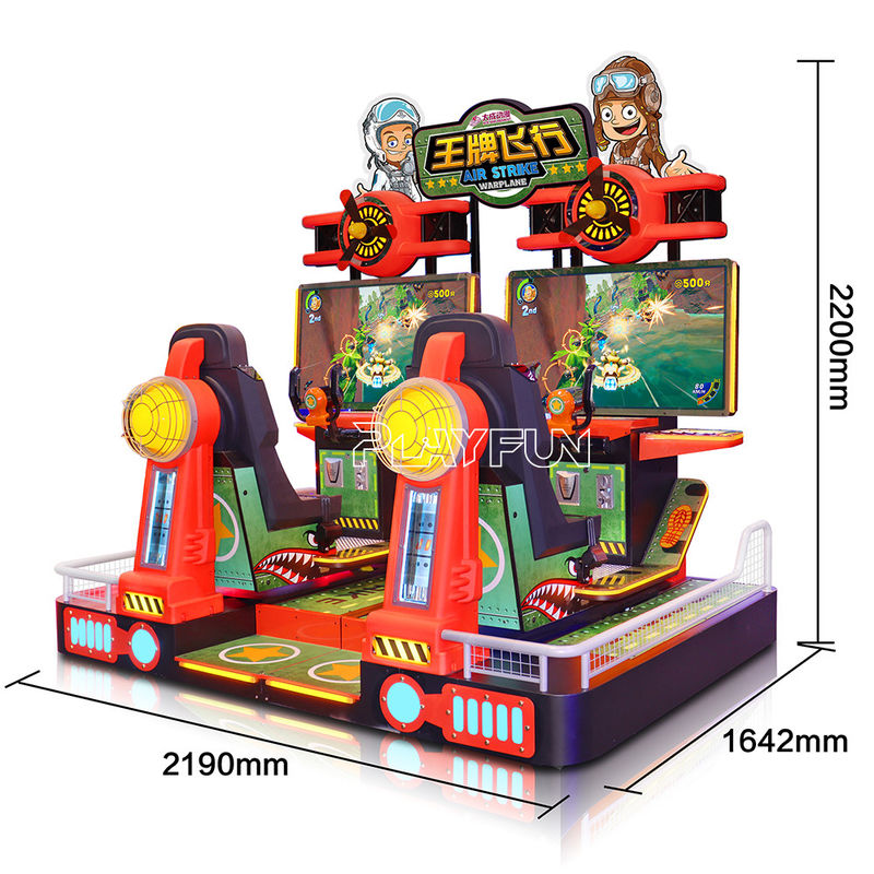 Air Strike Coin Operated 2 Player Flight Simulator Motion Driving Arcade Game Machine for Amusement Park