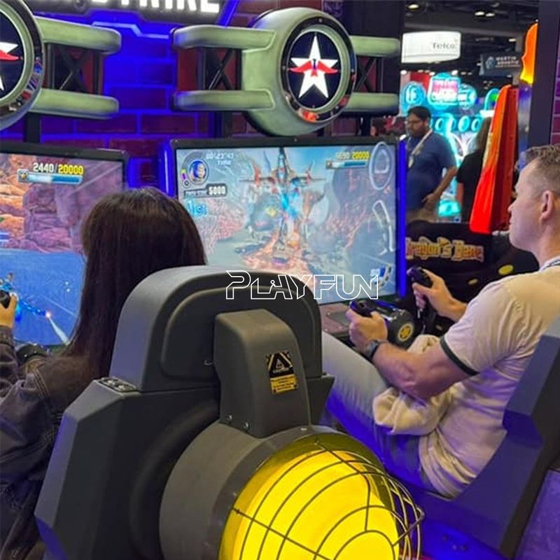 Air Strike Coin Operated 2 Player Flight Simulator Motion Driving Arcade Game Machine for Amusement Park