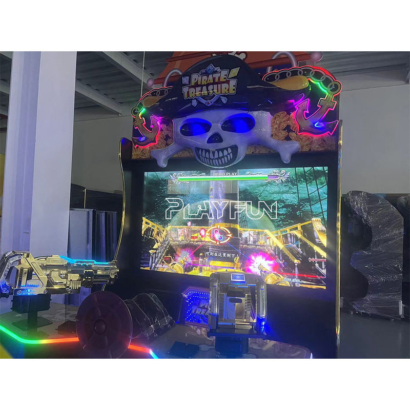 Indoor Commercial Amusement Park Sport 2 Players pirate ship Big Lcd Video Arcade Simulated Shooting Games Machine