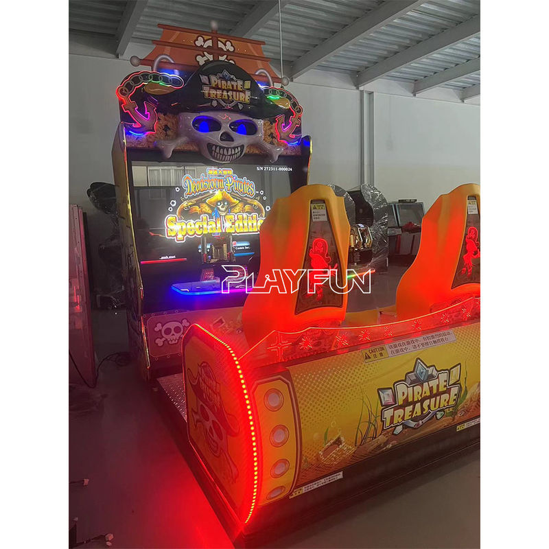 Indoor Commercial Amusement Park Sport 2 Players pirate ship Big Lcd Video Arcade Simulated Shooting Games Machine