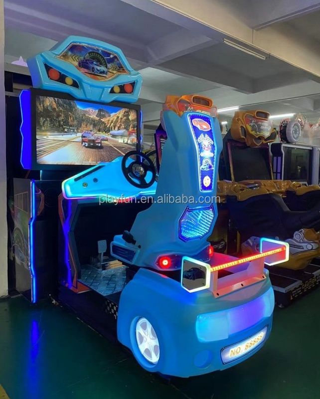 PlayFun Indoor Coin Operation Simulation Driving Car Motion Split  Second   Driver Racing Car Arcade Game Machine