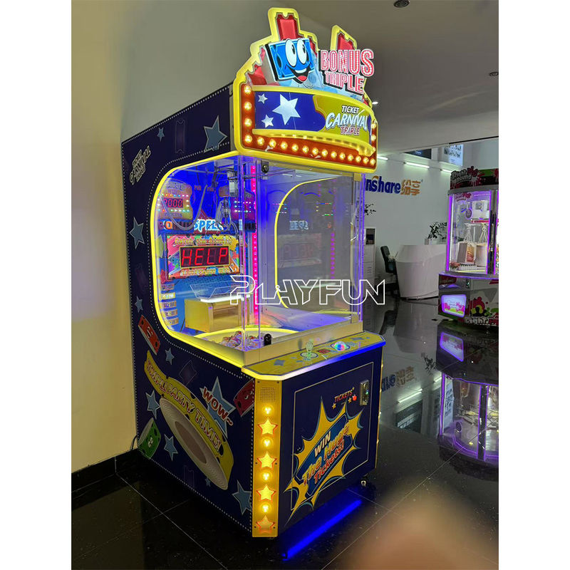 New best  income   ticket carnival triple Bonus triple grab ticket roll ticket claw skill redemption  machine