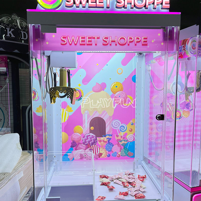 Wholesale Indoor Playground Coin Operated Sweet  Shoppe  Claw Machine Snack Gift Doll Candy Vending Machine