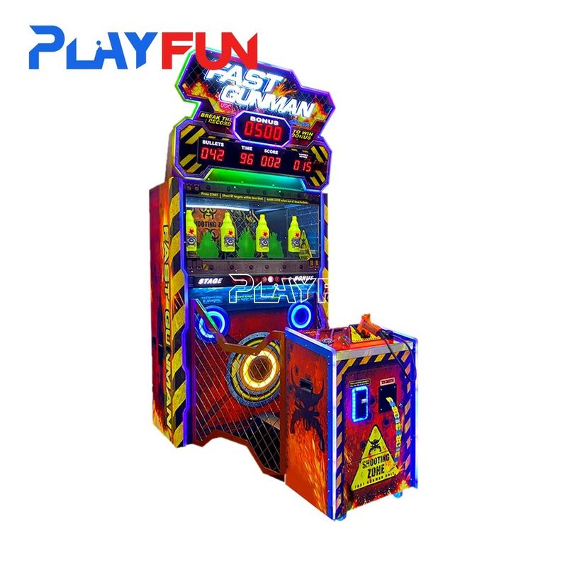 Hot Sale Playfun Fast Gunman Shooting Arcade Game Indoor Amusement Coin Operated Shoot Gun Shooting Games Machine for Kids