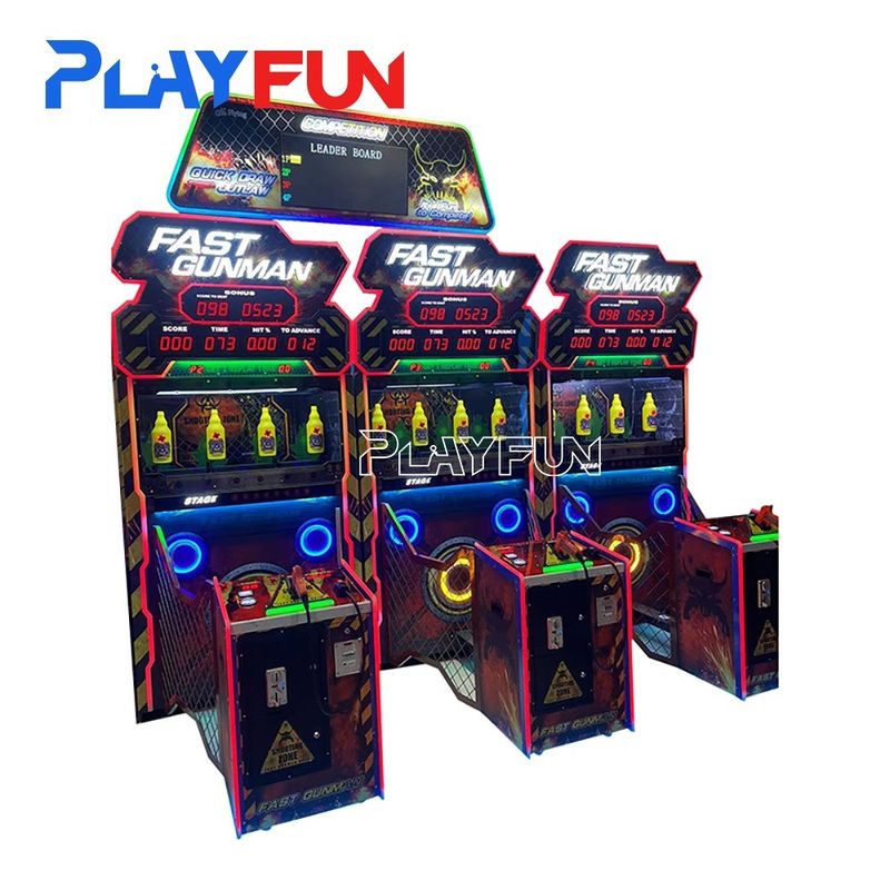 Hot Sale Playfun Fast Gunman Shooting Arcade Game Indoor Amusement Coin Operated Shoot Gun Shooting Games Machine for Kids
