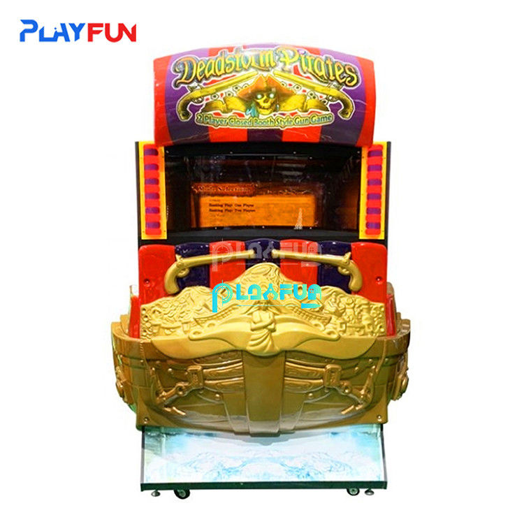 PlayFun Factory Directly Sale Amusement Park Mall Coin Operated 4 in 1 Firearms Shooting Arcade Video Game Machine for Kids