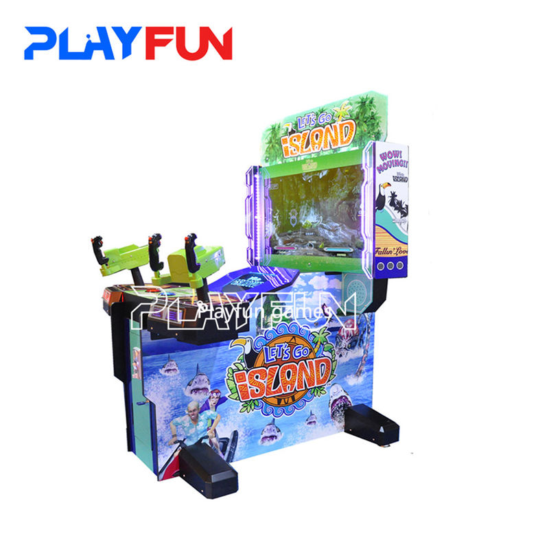 PlayFun New Design Let's Go to Island Classic Shooting Game Arcade Indoor Coin Gun Simulator Machine