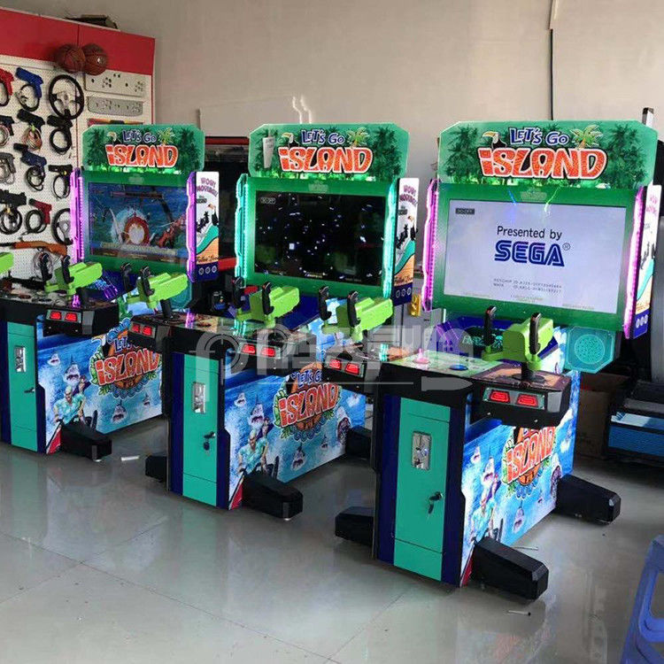 PlayFun New Design Let's Go to Island Classic Shooting Game Arcade Indoor Coin Gun Simulator Machine