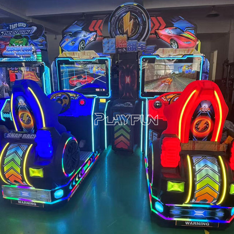 Dynamic Motion Seat Racer Coin Operated Initial D Moto Gp Mari-O Kart Crusin Blaster Simulator Arcade Car Racing Game Machine