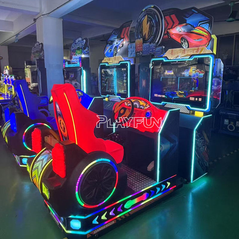 Dynamic Motion Seat Racer Coin Operated Initial D Moto Gp Mari-O Kart Crusin Blaster Simulator Arcade Car Racing Game Machine