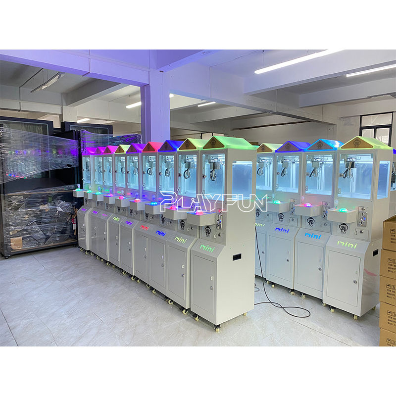 Hot Sale Commercial Coin Operated Plush Toys Claw Vending Machine Arcade Gift Mini Claw Machine with the Bill Acceptor for Sale