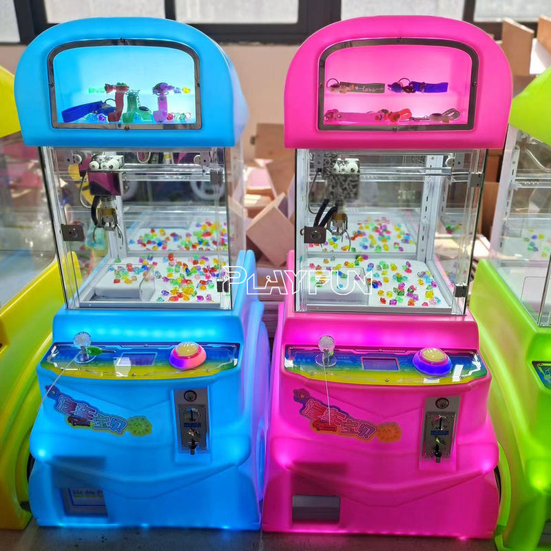Playfun Factory Wholesale Coin Operated Mini Car and Plush Toy Claw Machine Colorful Prize Vending Machine