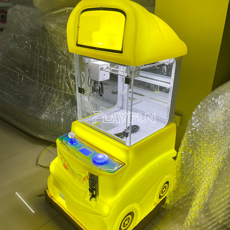 Playfun Factory Wholesale Coin Operated Mini Car and Plush Toy Claw Machine Colorful Prize Vending Machine
