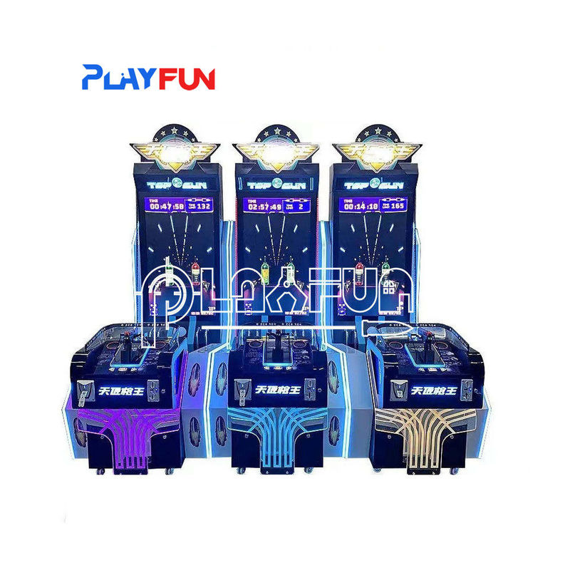 Playfun Coin Operated Game Machine Amusement Video Top Gun Shooting Arcade Games Skill Shooter Simulator Machine