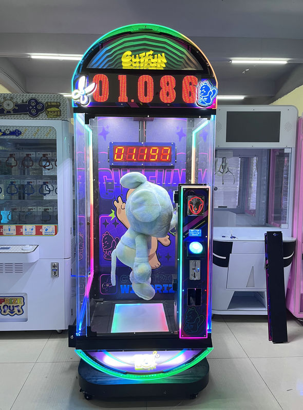 2025 New Playfun Coin Operated 10 Seconds Challenge Scissors Prize Cut Fun Game Machine for Game Centre