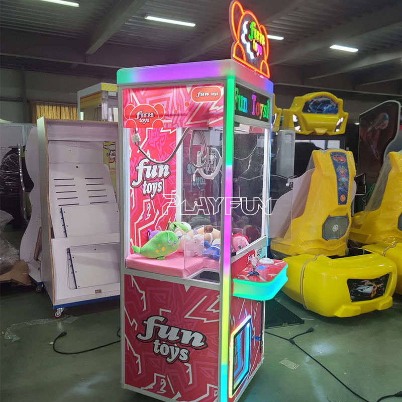 Playfun Factory Direct Sales Arcade Coin Operated Game Fun Toys Mini  Teddy Bear  Crane Claw Machine Mini Prize Machine
