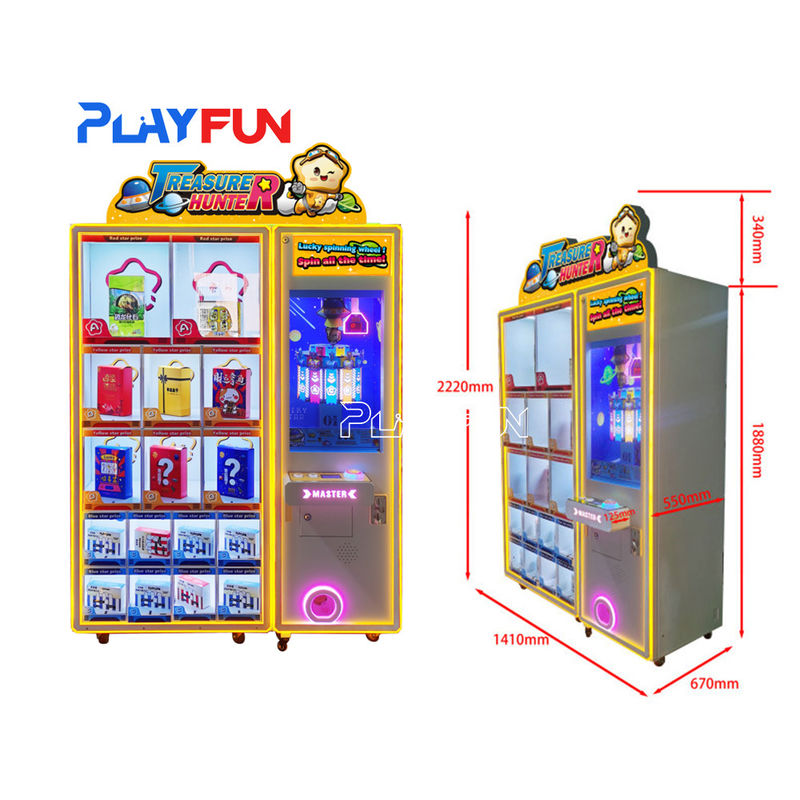 Playfun Coin Operated Family Entertainment Center Catching Treasure  Hunter Arcade Game Machine Happy Blind Box Gift Machine