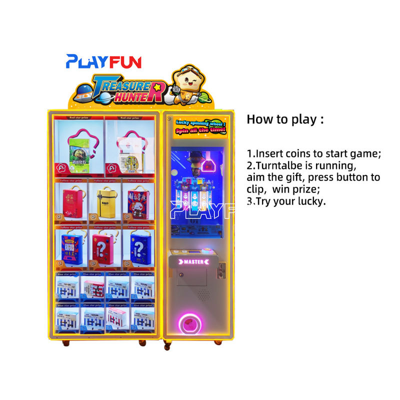Playfun Coin Operated Family Entertainment Center Catching Treasure  Hunter Arcade Game Machine Happy Blind Box Gift Machine