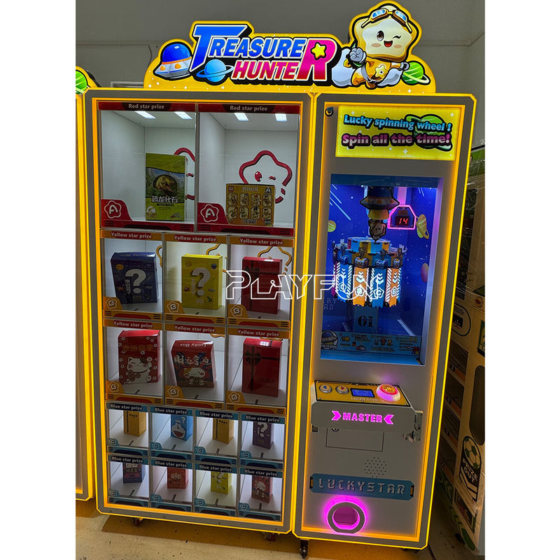 Playfun Coin Operated Family Entertainment Center Catching Treasure  Hunter Arcade Game Machine Happy Blind Box Gift Machine