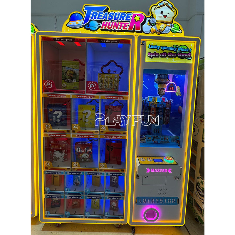 Playfun Coin Operated Family Entertainment Center Catching Treasure  Hunter Arcade Game Machine Happy Blind Box Gift Machine
